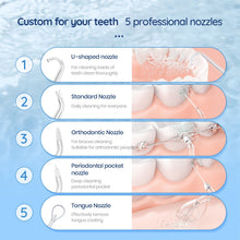 Load image into Gallery viewer, Oral Irrigator Dental Teeth Whitening Home Appliance Sonic Water Flosser 270ML Tank Teeth Cleaner Dental Water Jet 0ral irrigator
