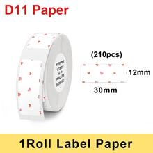 Load image into Gallery viewer, Multicolor D11 Printing Label For Niimbot D11 D110 Wireless Label Printer Waterproof Anti-Oil Tear-Resistant Thermal Label Paper
