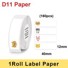 Load image into Gallery viewer, Multicolor D11 Printing Label For Niimbot D11 D110 Wireless Label Printer Waterproof Anti-Oil Tear-Resistant Thermal Label Paper
