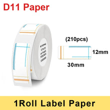 Load image into Gallery viewer, Multicolor D11 Printing Label For Niimbot D11 D110 Wireless Label Printer Waterproof Anti-Oil Tear-Resistant Thermal Label Paper

