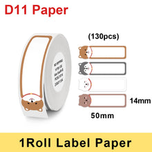 Load image into Gallery viewer, Multicolor D11 Printing Label For Niimbot D11 D110 Wireless Label Printer Waterproof Anti-Oil Tear-Resistant Thermal Label Paper

