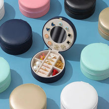 Load image into Gallery viewer, Multilayer jewelry box small stud earrings box ring receive box necklaces earrings jewelry box portable cassette jewelry mirrors
