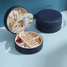 Load image into Gallery viewer, Multilayer jewelry box small stud earrings box ring receive box necklaces earrings jewelry box portable cassette jewelry mirrors
