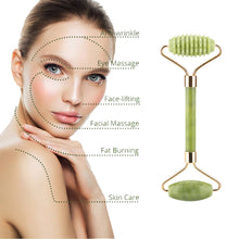 Load image into Gallery viewer, Multiple Sizes Scraping Natural Green Stone GUASHA Board &amp; Face Jade Roller For Facial Firming Lift SPA Skincare Massage Gua Sha

