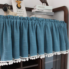 Load image into Gallery viewer, Kitchen Cabinet Curtain Dustproof Half-curtain Wardrobe Cover for Bay Window Short Curtain Door Partition Cabinet Drape
