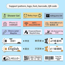 Load image into Gallery viewer, NIIMBOT D11/D101/D110  Label Paper Name Sticker Waterproof Classified Storage Color Sticker for Niimbot D110 D11 D101 Printer
