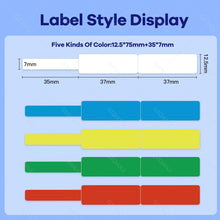 Load image into Gallery viewer, NIIMBOT Thermal Paper Self-adhesive Labels for D11 D101 D110 Mini Printer White Waterproof Sticker Colorful Cable Tape Rolls

