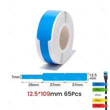 Load image into Gallery viewer, NIIMBOT Thermal Paper Self-adhesive Labels for D11 D101 D110 Mini Printer White Waterproof Sticker Colorful Cable Tape Rolls
