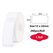 Load image into Gallery viewer, NIIMBOT Thermal Paper Self-adhesive Labels for D11 D101 D110 Mini Printer White Waterproof Sticker Colorful Cable Tape Rolls
