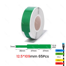 Load image into Gallery viewer, NIIMBOT Thermal Paper Self-adhesive Labels for D11 D101 D110 Mini Printer White Waterproof Sticker Colorful Cable Tape Rolls
