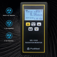 Load image into Gallery viewer, NR-1050 Nuclear Radiation Detector LCD Display Household Radioactive Tester Contador Geiger Counter Detector β Y X-ray Detection
