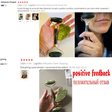 Load image into Gallery viewer, Natural Face Massager For Guasha Scraper Jade Roller Massage Face Gua sha Scraper Jade Roller Microniddle Roller Face Massager
