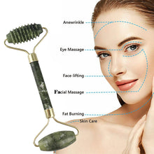 Load image into Gallery viewer, Natural Face Massager For Guasha Scraper Jade Roller Massage Face Gua sha Scraper Jade Roller Microniddle Roller Face Massager
