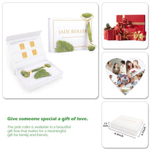 Load image into Gallery viewer, Natural Facial Massager Face Roller Gua Sha Scraper Double Heads Jade Stone Roller Skin Care Rose Quartz Massage for Face Body
