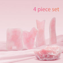 Load image into Gallery viewer, Natural Facial Massager Face Roller Gua Sha Scraper Double Heads Jade Stone Roller Skin Care Rose Quartz Massage for Face Body
