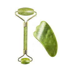 Load image into Gallery viewer, Natural Jade Face Massager Gua Sha Stone Face  Guasha Masaje Facial Board Acupoint Eye Care SPA Massager Tool massage visage
