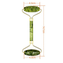 Load image into Gallery viewer, Natural Jade Face Massager Gua Sha Stone Face  Guasha Masaje Facial Board Acupoint Eye Care SPA Massager Tool massage visage
