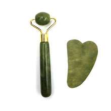 Load image into Gallery viewer, Natural Jade Roller Massager for Face Roller Gua Sha Jade Stone Face Massager Anti-wrinkle Lift Facial Beauty Skin Care Tools
