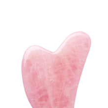 Load image into Gallery viewer, Natural Stone Jade Gouache Scraper Rose Quartz Facial Gua Sha Tools Neck Massager for Face Lifting Wrinkle Remover Beauty Health
