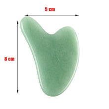 Load image into Gallery viewer, Natural Stone Jade Gouache Scraper Rose Quartz Facial Gua Sha Tools Neck Massager for Face Lifting Wrinkle Remover Beauty Health
