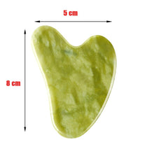 Load image into Gallery viewer, Natural Stone Jade Gouache Scraper Rose Quartz Facial Gua Sha Tools Neck Massager for Face Lifting Wrinkle Remover Beauty Health
