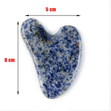 Load image into Gallery viewer, Natural Stone Jade Gouache Scraper Rose Quartz Facial Gua Sha Tools Neck Massager for Face Lifting Wrinkle Remover Beauty Health
