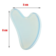Load image into Gallery viewer, Natural Stone Jade Gouache Scraper Rose Quartz Facial Gua Sha Tools Neck Massager for Face Lifting Wrinkle Remover Beauty Health
