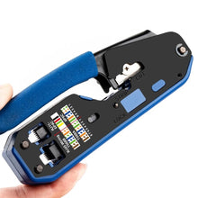 Load image into Gallery viewer, Network Cable Stripper Crimper Dual-use Plier Cutter For Cat6 Cat 5E Cat5 RJ12 RJ11 Rj45 Ethernet Cable Connector Modular Plug
