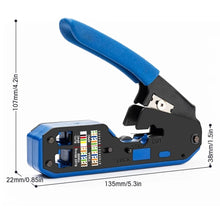 Load image into Gallery viewer, Network Cable Stripper Crimper Dual-use Plier Cutter For Cat6 Cat 5E Cat5 RJ12 RJ11 Rj45 Ethernet Cable Connector Modular Plug
