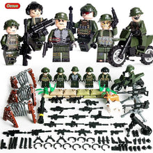 Load image into Gallery viewer, Military Jeeped Car Vehicle Model Building Block Mini Army Soldiers Figures Enlighten Brick MOC Toy For Kids Gift
