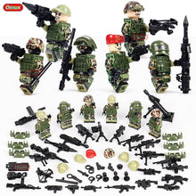 Load image into Gallery viewer, Military Jeeped Car Vehicle Model Building Block Mini Army Soldiers Figures Enlighten Brick MOC Toy For Kids Gift
