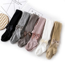 Load image into Gallery viewer, New Baby Girl Tights Cute Bows Winter Autumn Solid Color Thick Warm Soft Cotton Newborn Baby Tights Pantyhose Clothes Toddler
