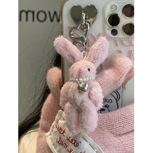 Load image into Gallery viewer, New Cartoon Pilot Long-Haired Rabbit Animal Cute Dolls Bag Keychain Niche Plush Keys Chain Backpack Pendant Girls Birthday Gift
