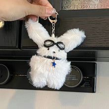 Load image into Gallery viewer, New Cartoon Pilot Long-Haired Rabbit Animal Cute Dolls Bag Keychain Niche Plush Keys Chain Backpack Pendant Girls Birthday Gift
