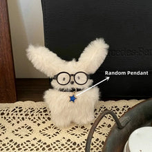 Load image into Gallery viewer, New Cartoon Pilot Long-Haired Rabbit Animal Cute Dolls Bag Keychain Niche Plush Keys Chain Backpack Pendant Girls Birthday Gift
