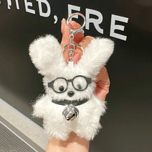Load image into Gallery viewer, New Cartoon Pilot Long-Haired Rabbit Animal Cute Dolls Bag Keychain Niche Plush Keys Chain Backpack Pendant Girls Birthday Gift
