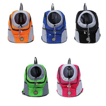 Load image into Gallery viewer, New Double Shoulder Portable Travel Backpack Outdoor Pet Dog Carrier Bag Pet Dog Front Bag Breathable Mesh Cat Shoulders Bag
