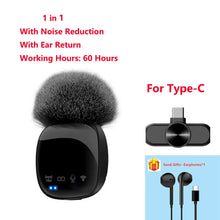 Load image into Gallery viewer, New R8 Wireless Lavalier Microphone Portable Audio Video Recording Mini Mic for iPhone Android Live Broadcast Gaming Phone Mic

