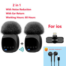 Load image into Gallery viewer, New R8 Wireless Lavalier Microphone Portable Audio Video Recording Mini Mic for iPhone Android Live Broadcast Gaming Phone Mic

