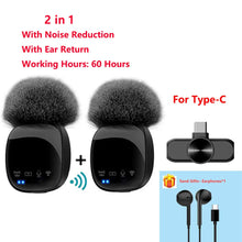 Load image into Gallery viewer, New R8 Wireless Lavalier Microphone Portable Audio Video Recording Mini Mic for iPhone Android Live Broadcast Gaming Phone Mic
