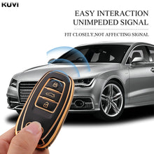 Load image into Gallery viewer, New TPU 6D Plating Car Remote Smart Key Cover Case Shell For A1 A3 A4 A5 A6 A7 A8 Quattro Q3 Q5 Q7 2009-2015 Accessories
