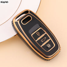 Load image into Gallery viewer, New TPU 6D Plating Car Remote Smart Key Cover Case Shell For A1 A3 A4 A5 A6 A7 A8 Quattro Q3 Q5 Q7 2009-2015 Accessories
