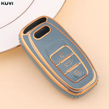 Load image into Gallery viewer, New TPU 6D Plating Car Remote Smart Key Cover Case Shell For A1 A3 A4 A5 A6 A7 A8 Quattro Q3 Q5 Q7 2009-2015 Accessories

