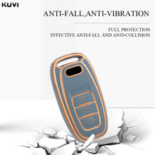 Load image into Gallery viewer, New TPU 6D Plating Car Remote Smart Key Cover Case Shell For A1 A3 A4 A5 A6 A7 A8 Quattro Q3 Q5 Q7 2009-2015 Accessories
