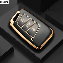 Load image into Gallery viewer, New TPU Car Key Case Cover Bag For  Passat B8 Magotan For Skoda Superb A7 Kodiaq Seat Shell Fob
