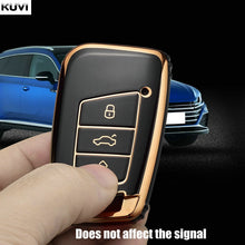Load image into Gallery viewer, New TPU Car Key Case Cover Bag For  Passat B8 Magotan For Skoda Superb A7 Kodiaq Seat Shell Fob
