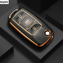 Load image into Gallery viewer, New TPU Car Key Case Cover Shell Fob For Polo Tiguan Passat B5 B6 B7 Golf 4 5 6 MK6 Jetta Lavida For Skoda Octavia
