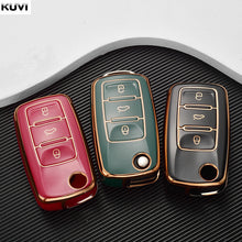Load image into Gallery viewer, New TPU Car Key Case Cover Shell Fob For Polo Tiguan Passat B5 B6 B7 Golf 4 5 6 MK6 Jetta Lavida For Skoda Octavia

