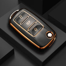 Load image into Gallery viewer, New TPU Car Key Case Cover Shell Fob For Polo Tiguan Passat B5 B6 B7 Golf 4 5 6 MK6 Jetta Lavida For Skoda Octavia
