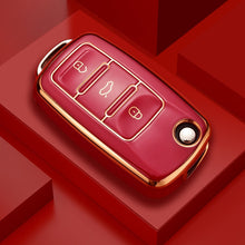Load image into Gallery viewer, New TPU Car Key Case Cover Shell Fob For Polo Tiguan Passat B5 B6 B7 Golf 4 5 6 MK6 Jetta Lavida For Skoda Octavia
